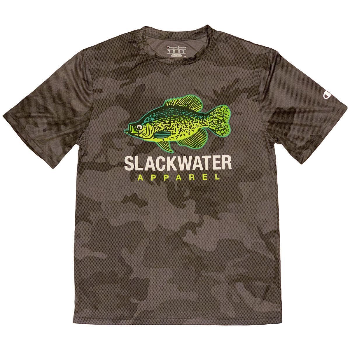 Stone Gray Camo Double Dry Crappie T-Shirt MD