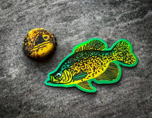 Load image into Gallery viewer, Mini Holographic Crappie Sticker