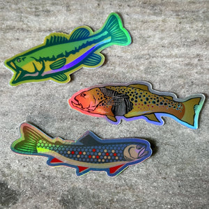 Mini Holographic 3 Piece Sticker Pack