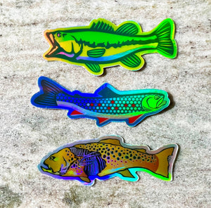 Mini Holographic 3 Piece Sticker Pack