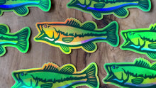 Load and play video in Gallery viewer, Holographic Mini Largemouth Bass Sticker
