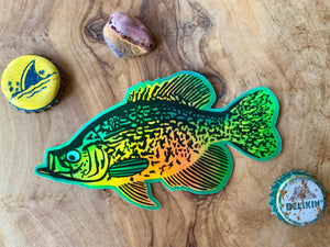 Holographic Crappie Sticker