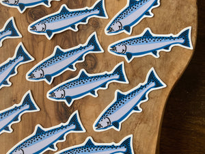 Mini King Salmon Sticker