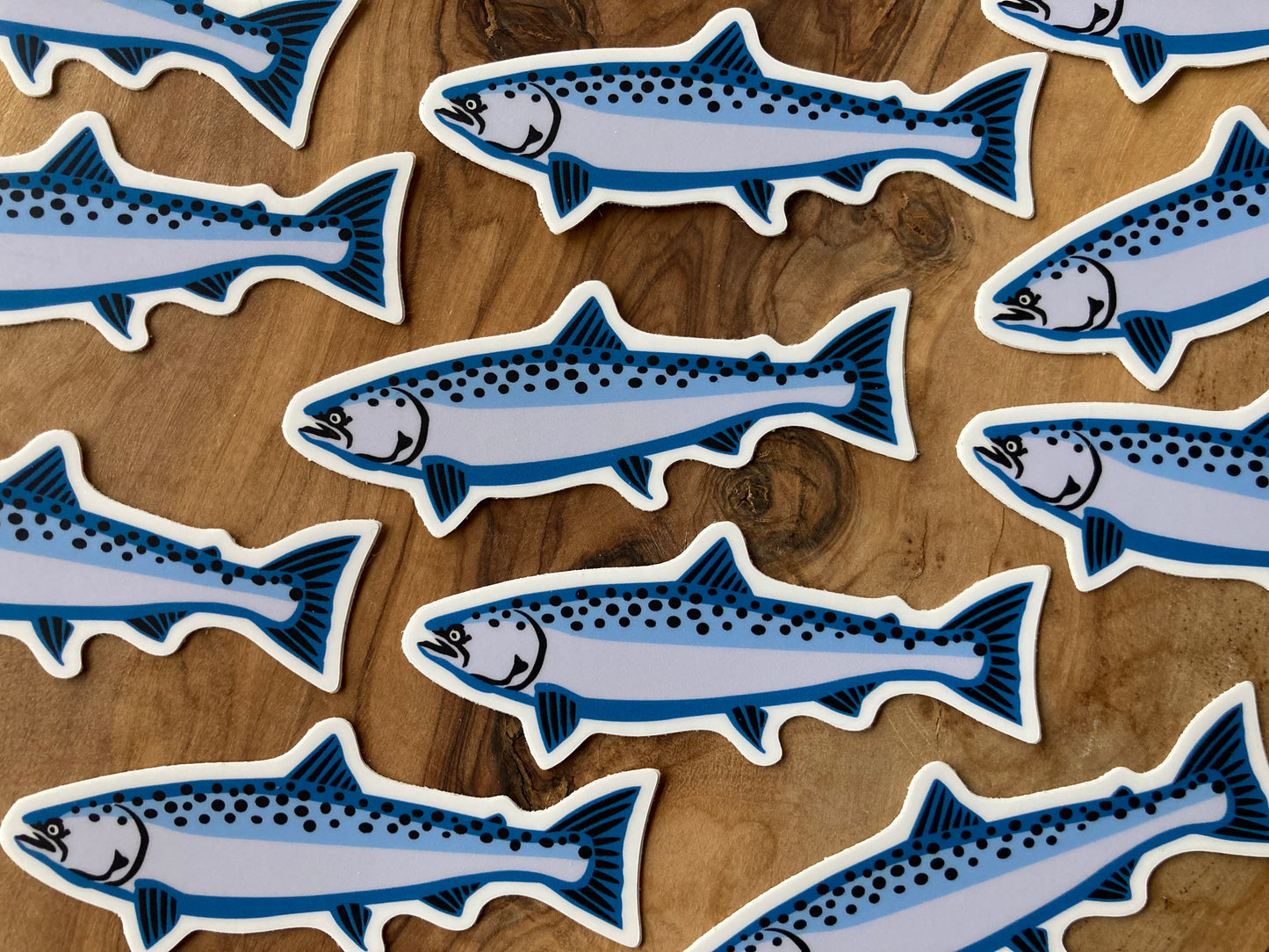 Mini King Salmon Sticker