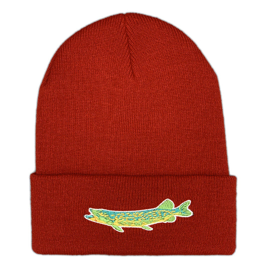 Red Northern Pike Beanie